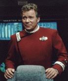 Kirk sur la passerelle de l'Enterprise B